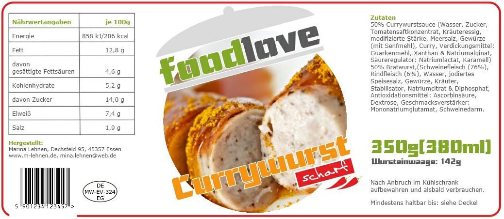foodlove Etikett-scharf